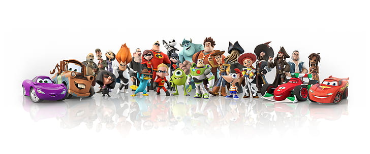 Pirates, Cars, Toy Story, Toys, Incredibles, Disney Infinity