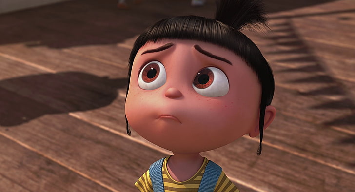 black haired girl anime character, Despicable Me, Agnes (Despicable Me)
