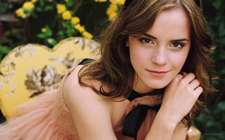 Emma Watson, women, actress, brunette, brown eyes, celebrity, HD wallpaper