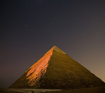 HD wallpaper: sky, Egypt, night, stars, Gize, bricks, pyramid, Pyramids of  Giza | Wallpaper Flare