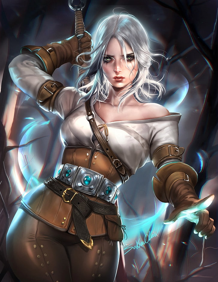 anime portrait of ciri from the witcher dressed as a | Stable Diffusion