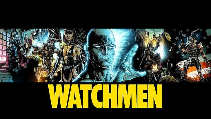 Watchmen, Doctor Manhattan, Nite Owl, Owlman (DC Comics), Rorschach, HD wallpaper