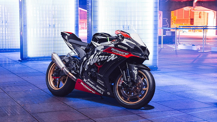 kawasaki zx10r, motorcycle, motor vehicle, transportation, mode of transportation, HD wallpaper