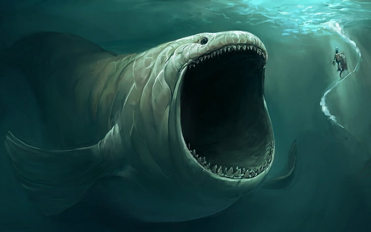 HD wallpaper: Fantasy, Sea Monster, animals in the wild, animal wildlife |  Wallpaper Flare