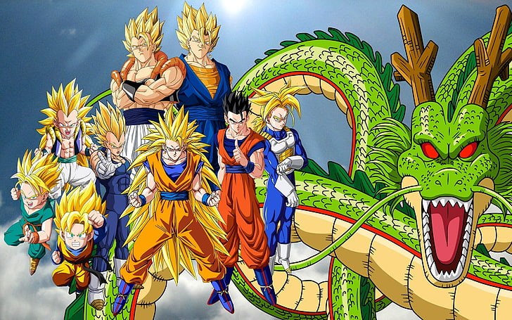 Son Goku illustration, Dragon Ball, Super Saiyan, Trunks (character), HD wallpaper