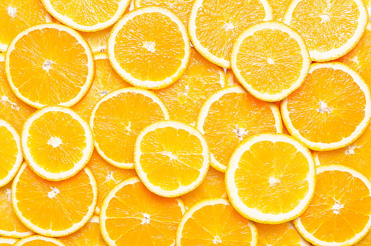 slice of orange fruits, macro, oranges, texture, slices, citrus Fruit, HD wallpaper