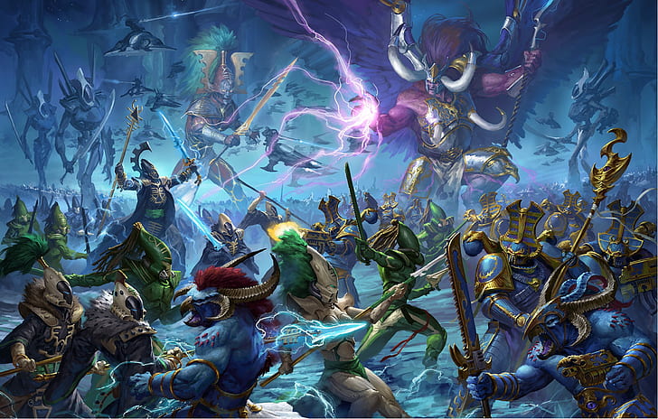 demon, avatar, chaos, space marine, eldar, prince, Warhammer 40 000, HD wallpaper
