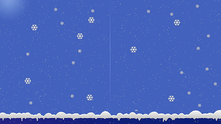 white snowflakes wallpaper, winter, vector, backgrounds, christmas