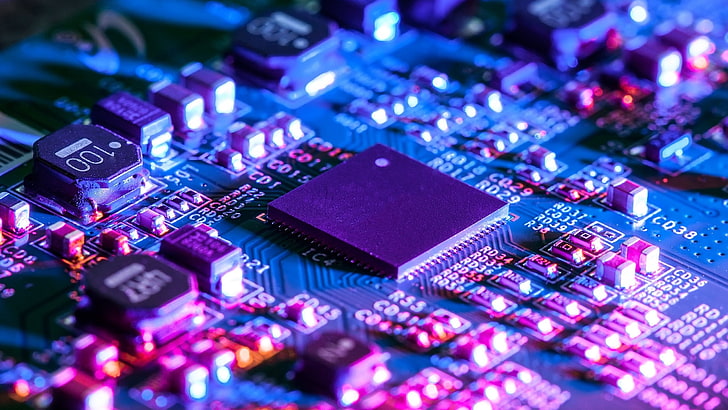 green circuit board, motherboards, tech, technology, electronics industry, HD wallpaper