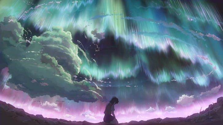Makoto Shinkai, anime, Children Who Chase Lost Voices, HD wallpaper