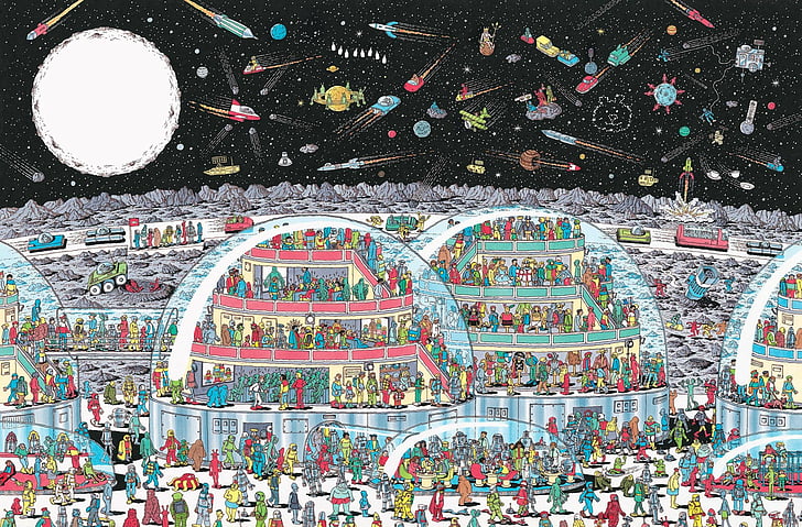 Game, Where's Waldo?, Cartoon, HD wallpaper
