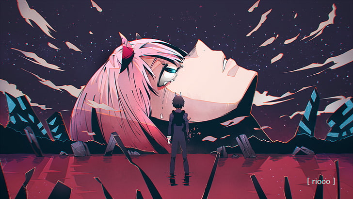 anime character wallpaper, Darling in the FranXX, Code:016 (Hiro)