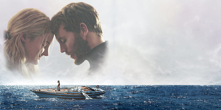 adrift, 2018 movies, hd, 4k, 5k, water, nautical vessel, two people, HD wallpaper
