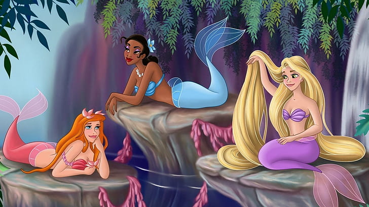 Disney Mermaids, lovely, cute, beautiful, fine, fantasy, princess