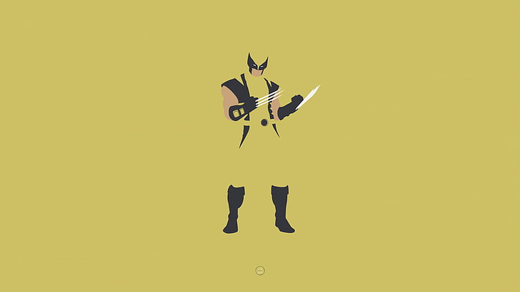 Marvel Comics, Wolverine, X-Men, yellow, representation, studio shot