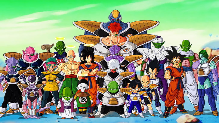 Dragon Ball characters, Dragon Ball Z, Krillin, Vegeta, Son Goku, HD wallpaper