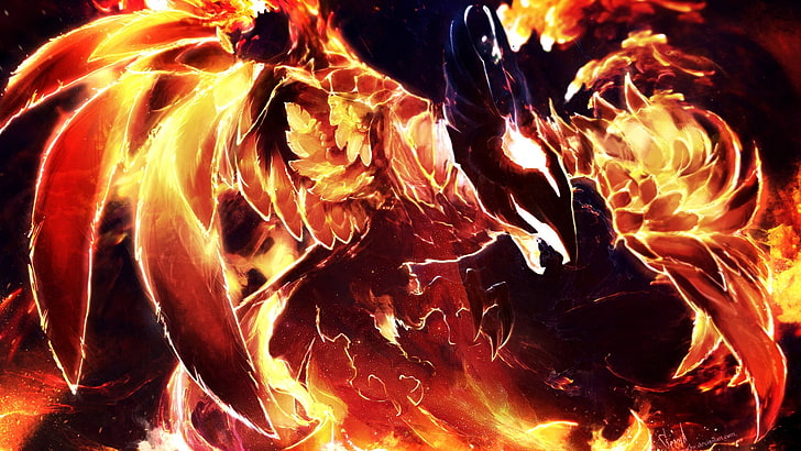 black and orange abstract painting, Dota 2, Defense of the Ancients, HD wallpaper
