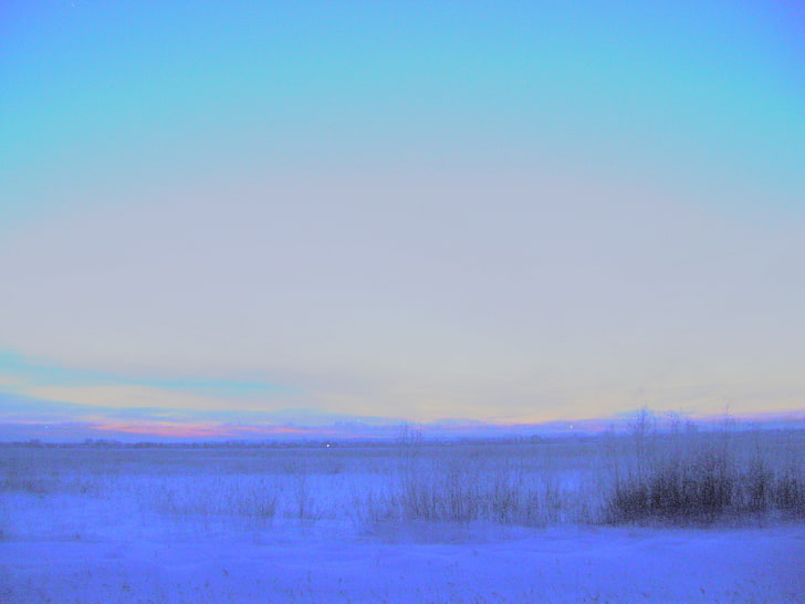 glitch art, sky, blue, blurred, photo manipulation, winter