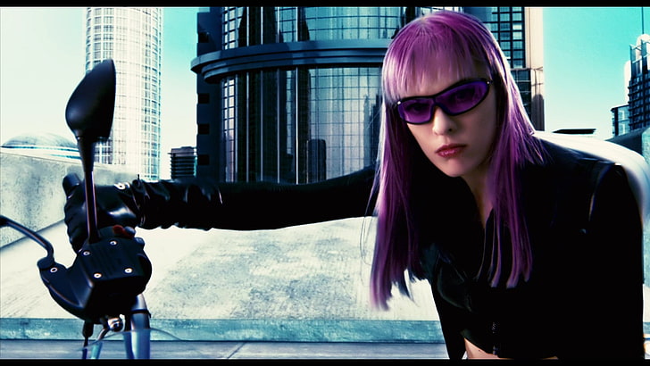 movies, Ultraviolet, Milla Jovovich, one person, portrait, glasses, HD wallpaper