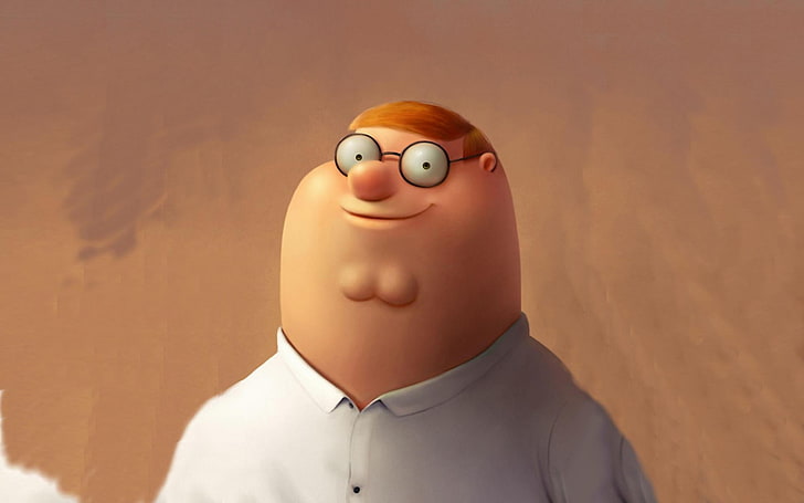 Peter Griffin American Guy, Family Guy, one person, indoors, close-up