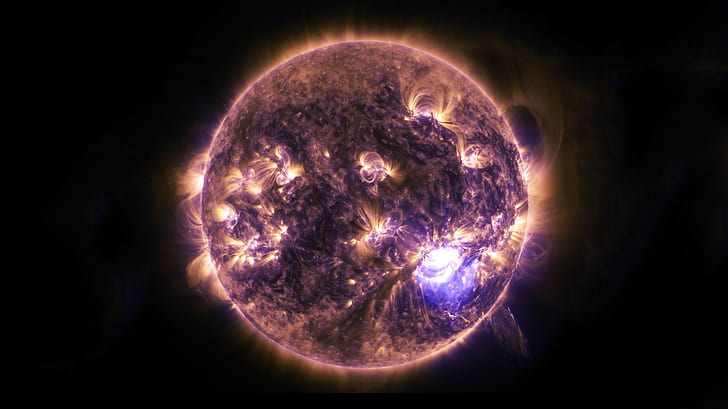Sun, NASA, filter, HD wallpaper