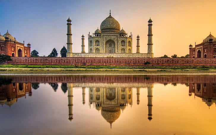 Taj Mahal Agra India, taj majal, HD, HD wallpaper