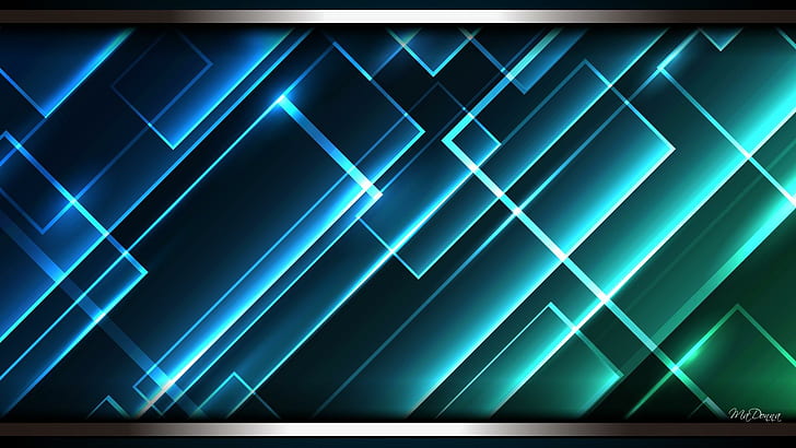 Light Lines Blue, cyan, abstract, graphic, bright, aqua, turquoise, HD wallpaper