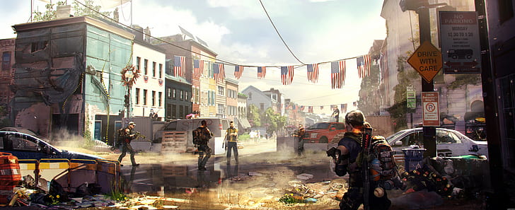 video games, Tom Clancy's The Division 2, HD wallpaper