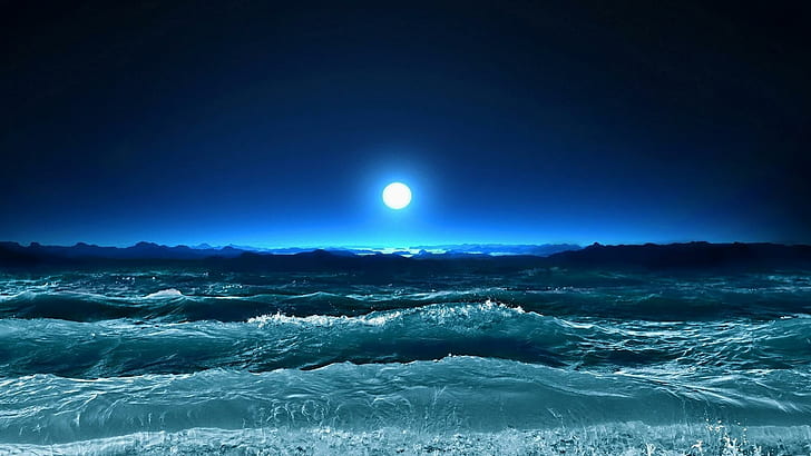 Silent Ocean Waves, skyphoenixx1, picture, fantastic, nice, beautiful, HD wallpaper