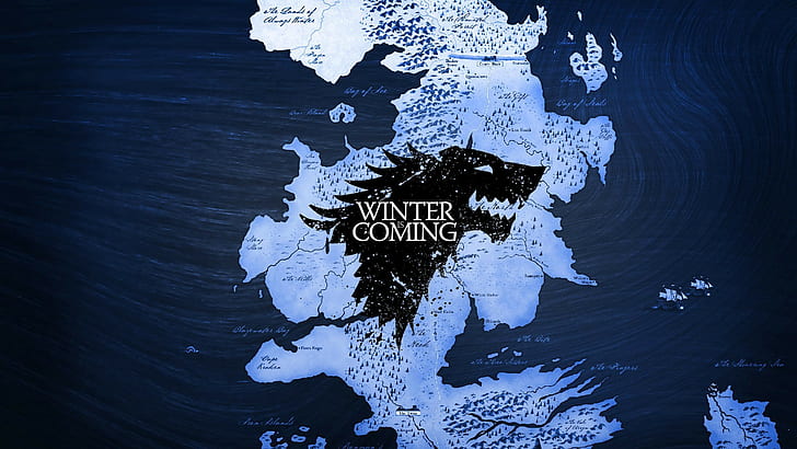 Game Of Thrones, House Stark, map, Winter Is Coming