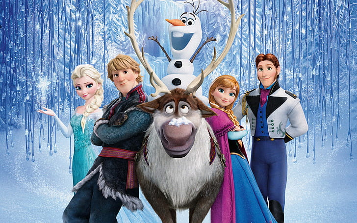 Disney cartoon movie, Frozen, HD wallpaper