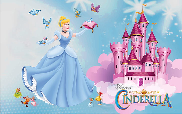 Castle Of Princess Cinderella Friends Jaq Gus Mary And Mouse Perla Hd Wallpapers For Mobile Phones Tablet And Laptop 2560×1600