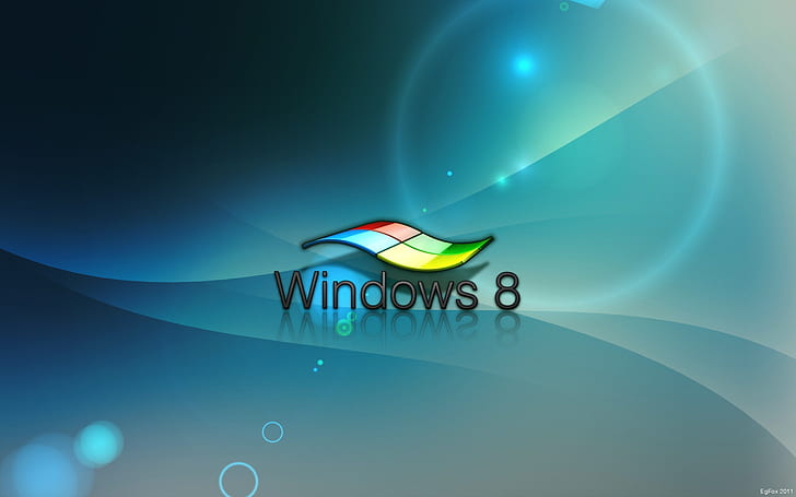 3D effects of Windows 8, windows 8 operating system logo, Windows8