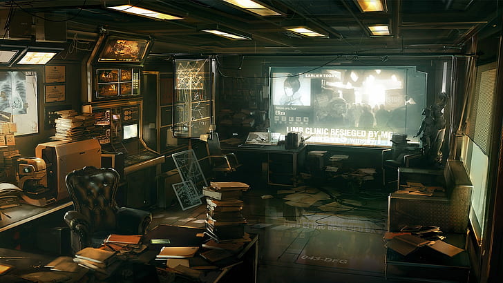 Deus Ex Room HD, video games, HD wallpaper