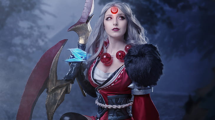 tire bark Counting insects HD wallpaper: Women, Cosplay, Diana (League Of Legends), Red Eyes, White  Hair | Wallpaper Flare