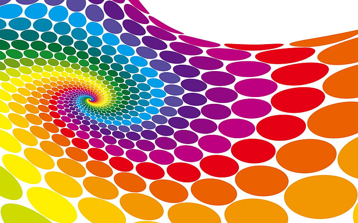 Colorful vector circle, HD wallpaper