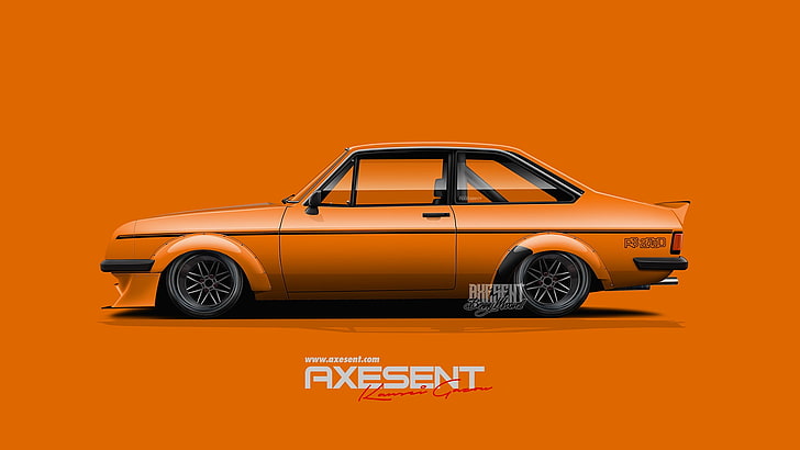 HD wallpaper: Axesent Creations, Ford Escort RS2000, render, British cars |  Wallpaper Flare
