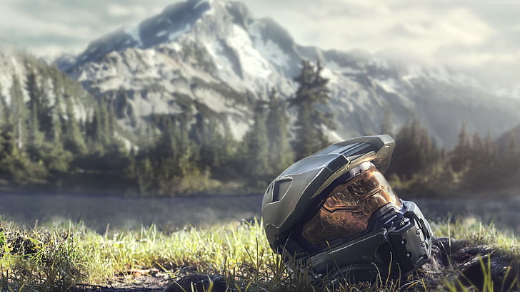 5760x1080px | free download | HD wallpaper: Master Chief, 4K, Halo ...