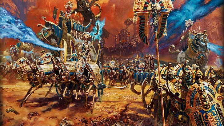 Skeleton, Total Warhammer II Was, Tomb Kings, HD wallpaper