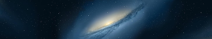 white and yellow galaxy photo, space, NGC 3190, nature, blue, HD wallpaper