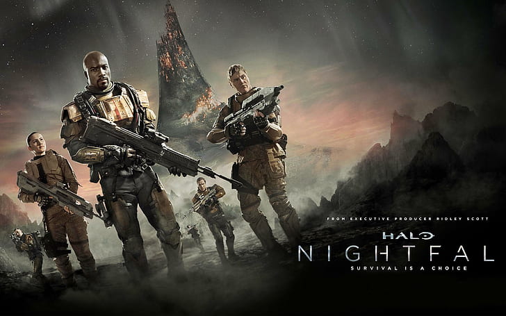 Halo Nightfall TV Series, halo nightfall illustration, HD wallpaper