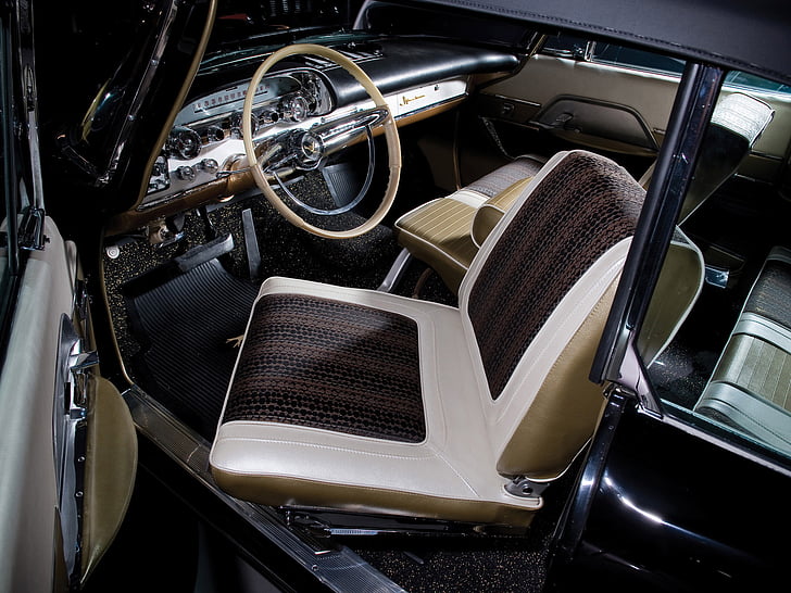 1959, adventurer, convertible, desoto, interior, luxury, retro