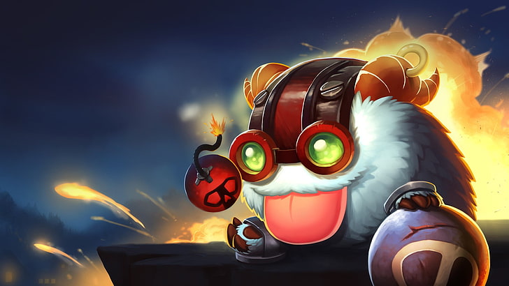 photo of bear character game application, League of Legends, Poro, HD wallpaper