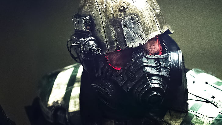 soldier wearing gas mask wallpaper, NCR, rangers, costumes, cosplay