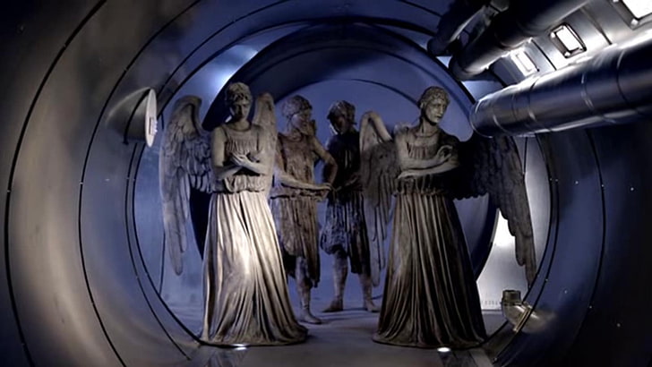 Doctor Who, Weeping Angels, human representation, male likeness, HD wallpaper