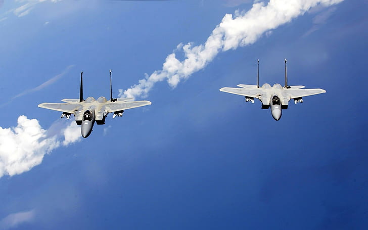 F-15 Eagle, airplane, F-15 Strike Eagle, military aircraft, HD wallpaper