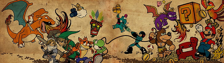 Mega Man, Nintendo, Pokémon Trainers, HD wallpaper