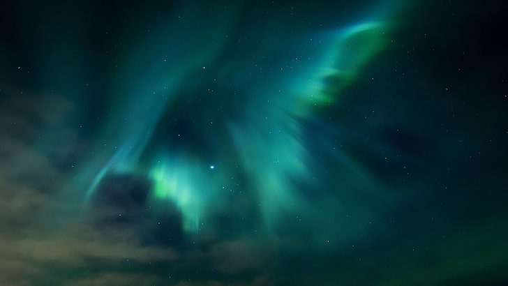 Aurora lights, aurorae, sky, night, space, star - space, astronomy