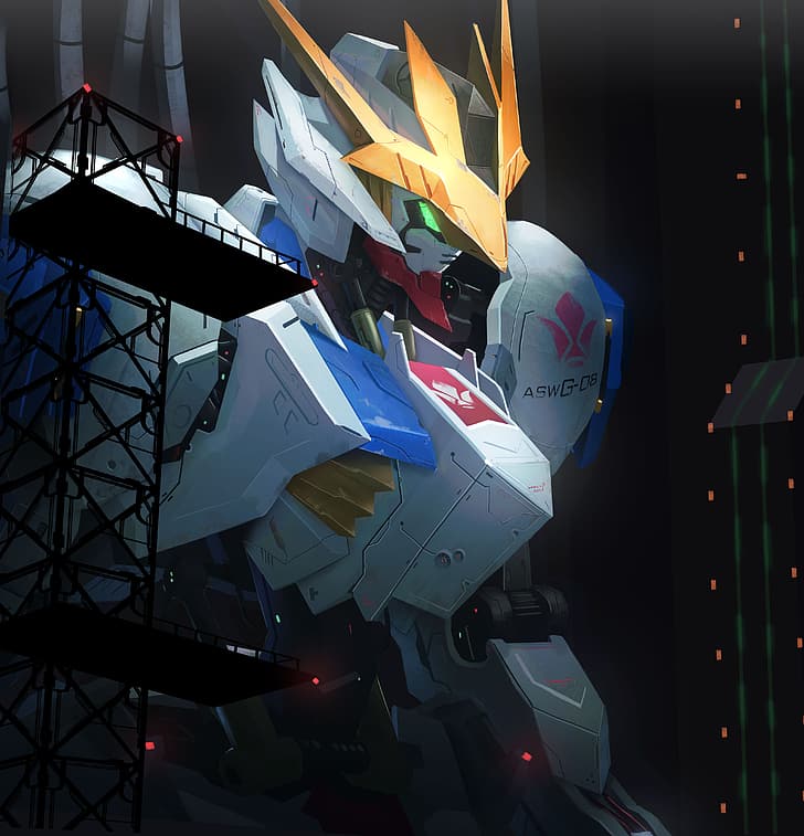 anime, robot, Gundam, Super Robot Wars, Mobile Suit Gundam: Iron-Blooded Orphans