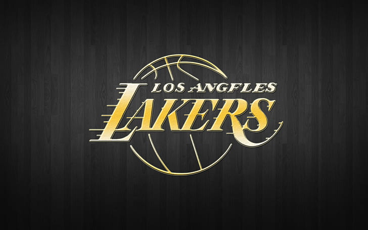Golden Lakers In Black Purple Background HD Lakers Wallpapers